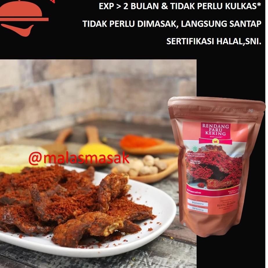 

➩ Rendang Paru Kering Restu Mande 200 gram ➯