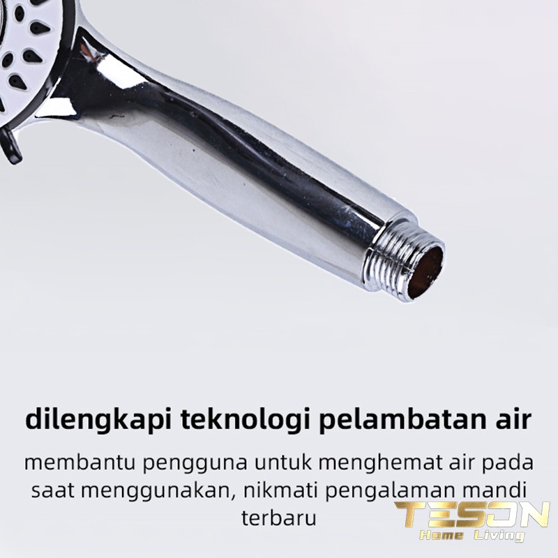 Kepala Shower Mandi - Hand Shower Head Set Stainless Tipe