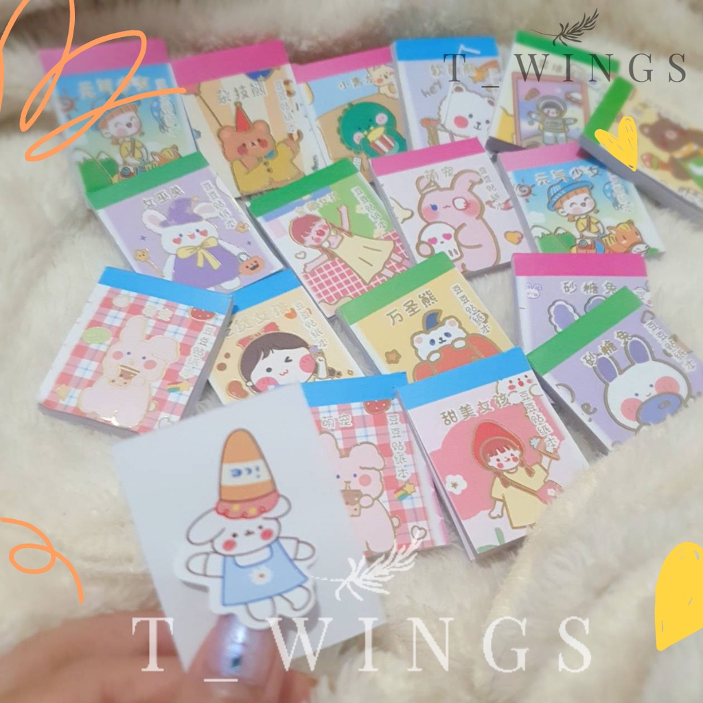 

Stiker DIY kawaii Mix 24lembar / Stiker DIY mini Book 24lembar Murah Meriah
