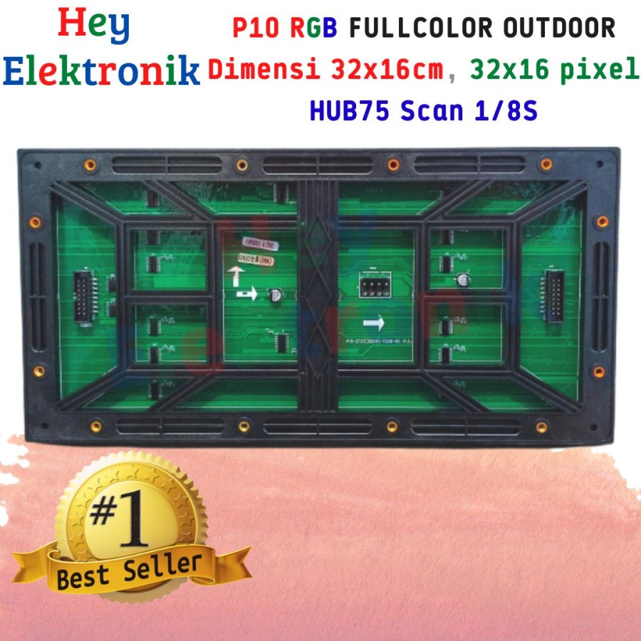 Panel Modul LED P10 RGB Full outdoor Scan 1/8 FULL COLOR SMD (G)