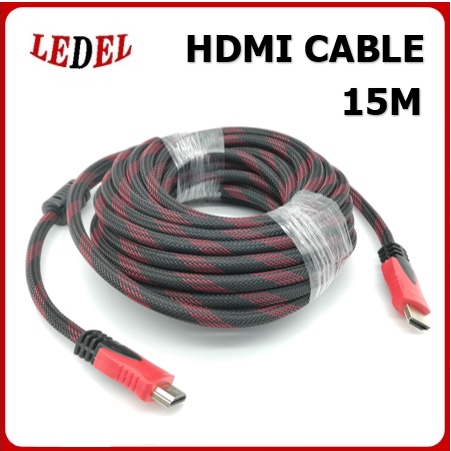 Kabel HDMI 15 meter SERAT JARING HDMI male to HDMI male 15M