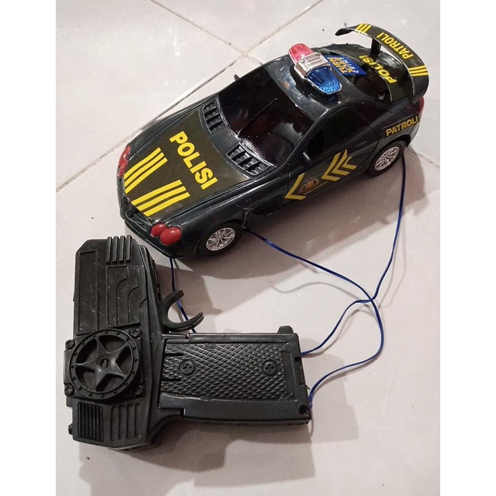 Mainan Anak Mobil Remote Polisi Kabel Murah 88 21027 /Mainan Anak Police Super Car Remot  Kabel