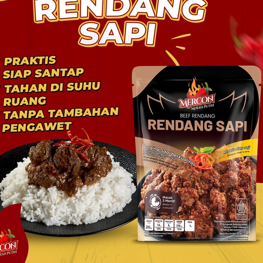 

✨Terbaru✨ Mercon Merah Putih - Satuan || Limited Edition !! Rendang Sapi murah