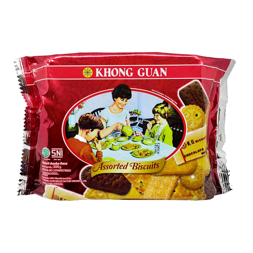 

BISKUIT KHONG GUAN ASSORTED BISCUIT 300 GR