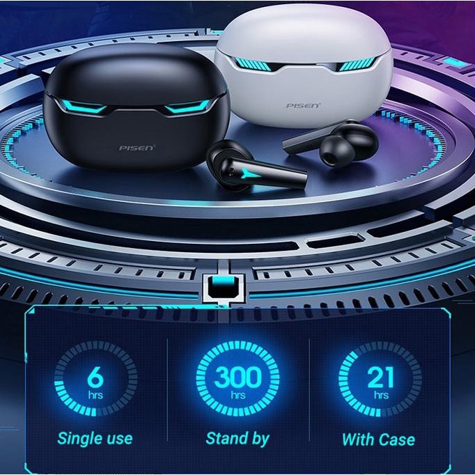 Tws Bluetooth PISEN Earphone Buds Bot Stayluvshops - Putih