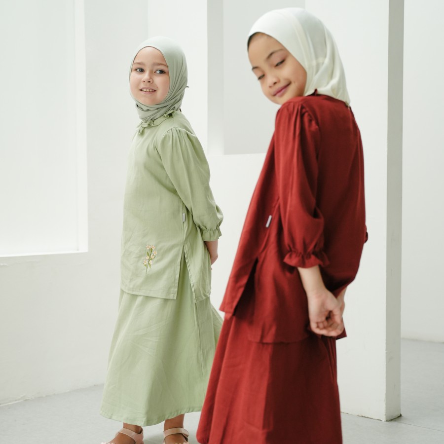 Mooi RAYYA TUNIK SET Raya Collection / Setelan Anak Perempuan Raya Collection