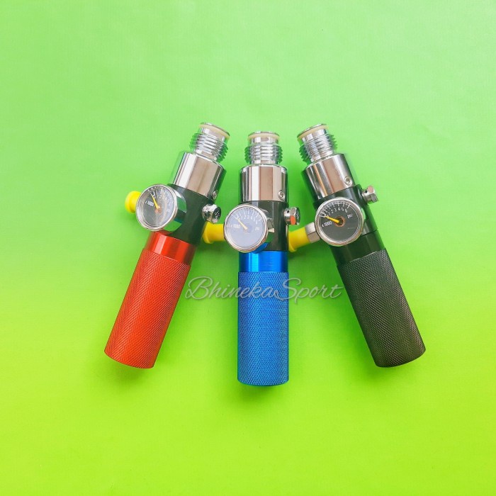 Dop Tester Regulator Paintball/ Tabung tester untuk setting regulator - M18, Biru