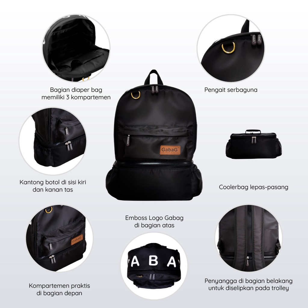 GABAG - COOLER BAG - THERMAL BAG - BACKPACK EXECUTIVE AQILA