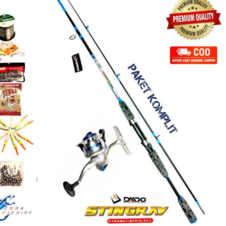 Stock Baru Set Pancing Joran Reel Laut Daido Original Japan Style 16 Kg
