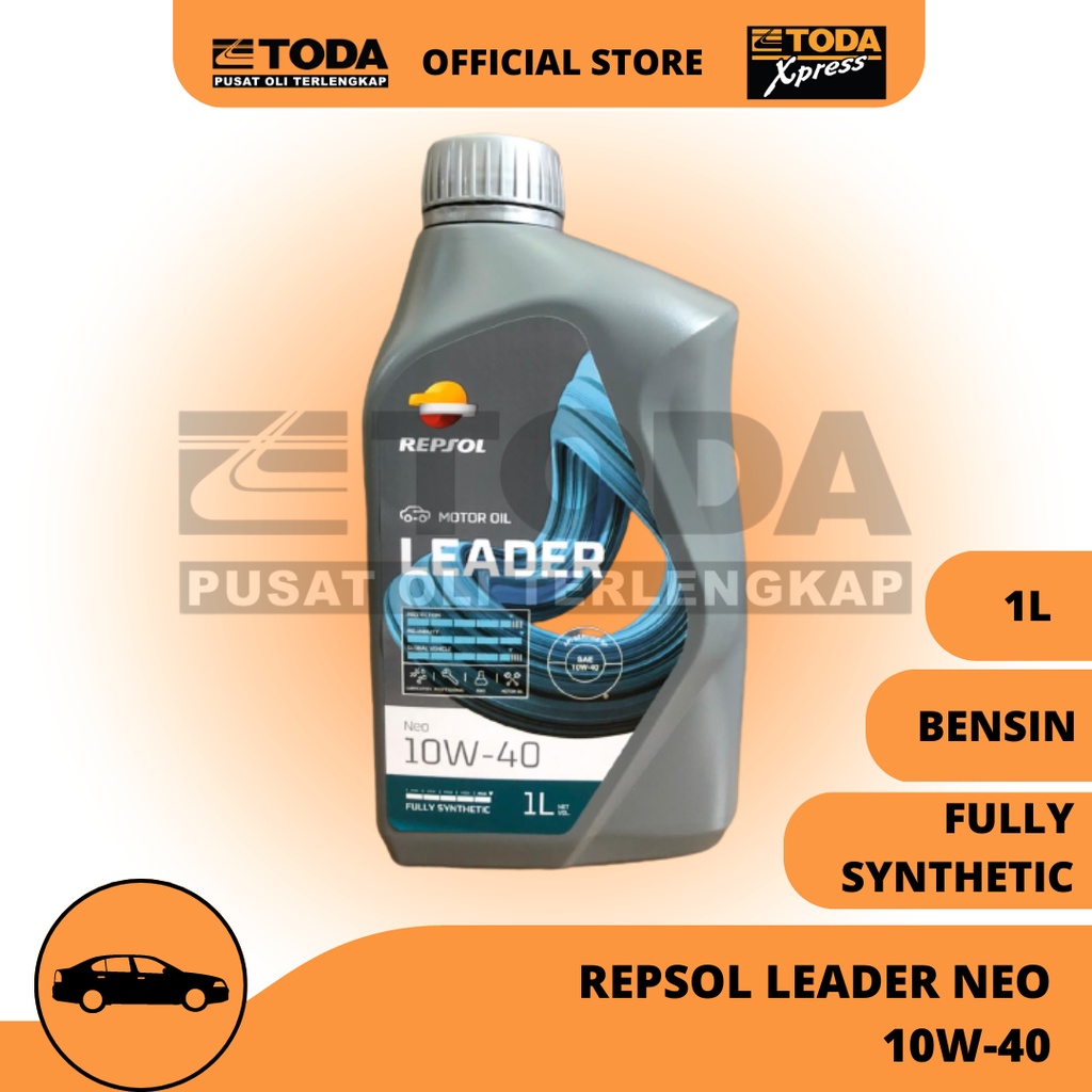 Oli Repsol Leader Neo 10W-40 1L Original - Oli - Oli Mesin Mobil - Oli Mobil