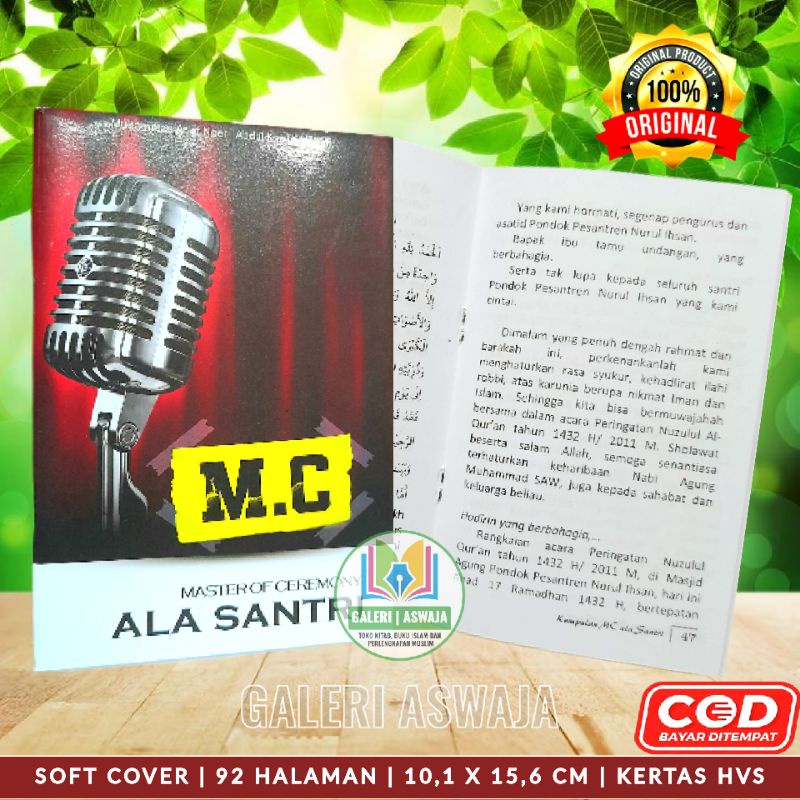 Buku MC ALA SANTRI Buku Pedoman MC Ala Santri Pedoman Belajar MC Pidato
