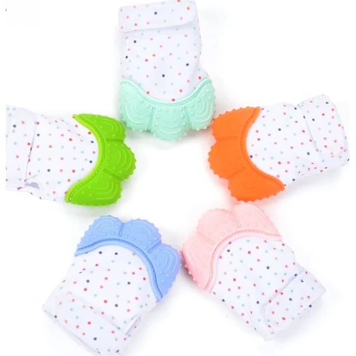 NA - sarung tangan teether - sarung tangan gigitan bayi baby mitten gloves