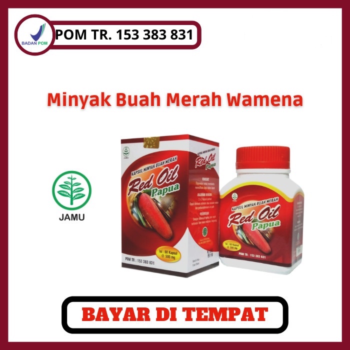 Kapsul Minyak BM Papua : Red Oil Papua Buah Merah Papua POM TR