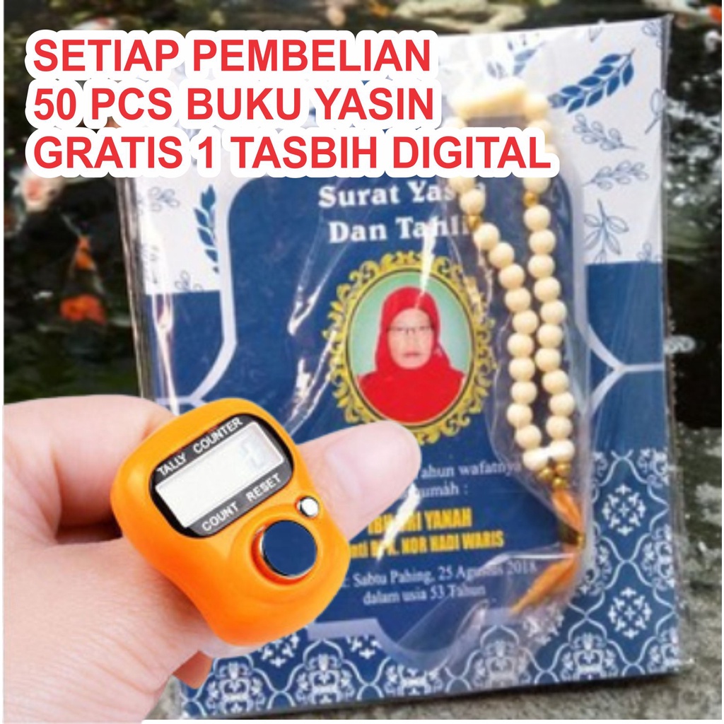 BUKU YASIN TERLARIS 96 HAL, ARAB LATIN, TERJEMAHAN GRATIS PASANG FOTO, FREE TASBIH