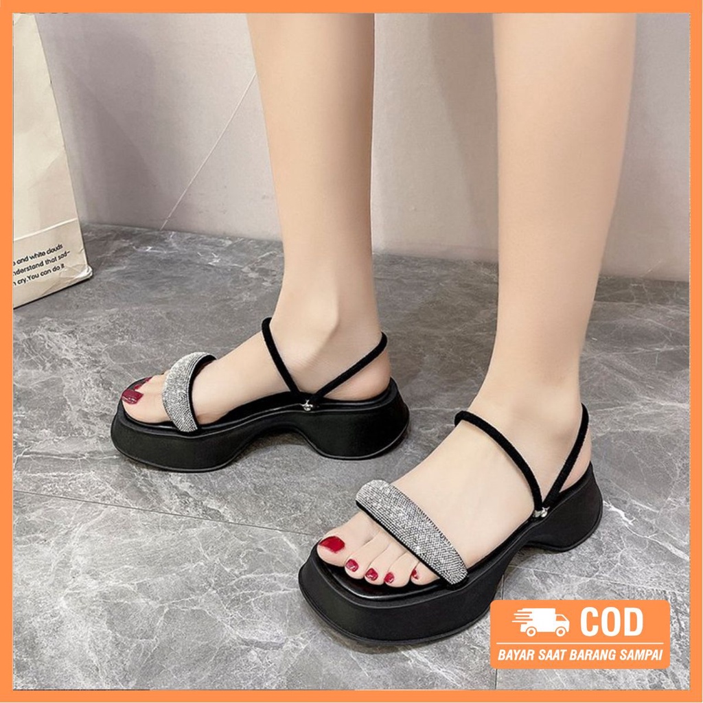 [ ORIGINAL IMPORT] Sepatu Sandal Slip On Wanita Import Premium Quality ID194