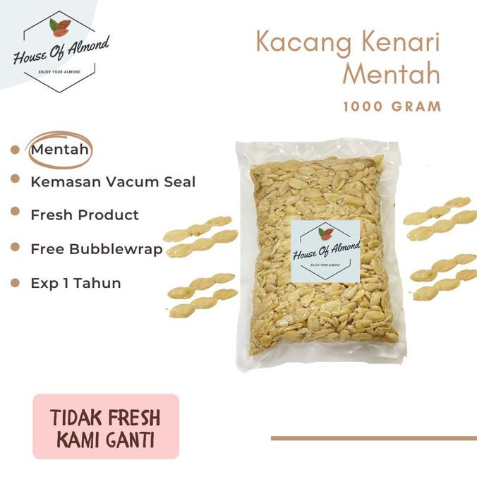 

Kacang Kenari Mentah / Raw Kenari 1000gr