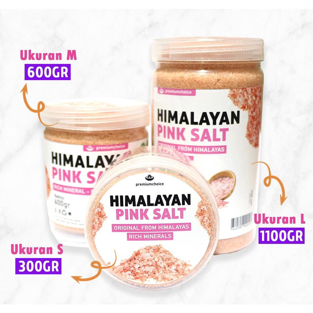 

GARAM HIMALAYA Pink Salt Original Natural 100% Fine Untuk Diet JSR Keluarga Sehat
