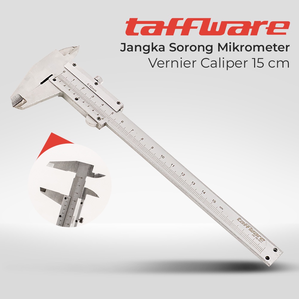 Jangka Sorong Vernier Caliper Micrometer 15CM - Silver