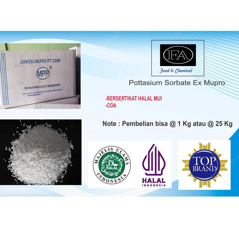 

☎ POTTASIUM SORBATE EX MUPRO ( PENGAWET MAKANAN) ☉