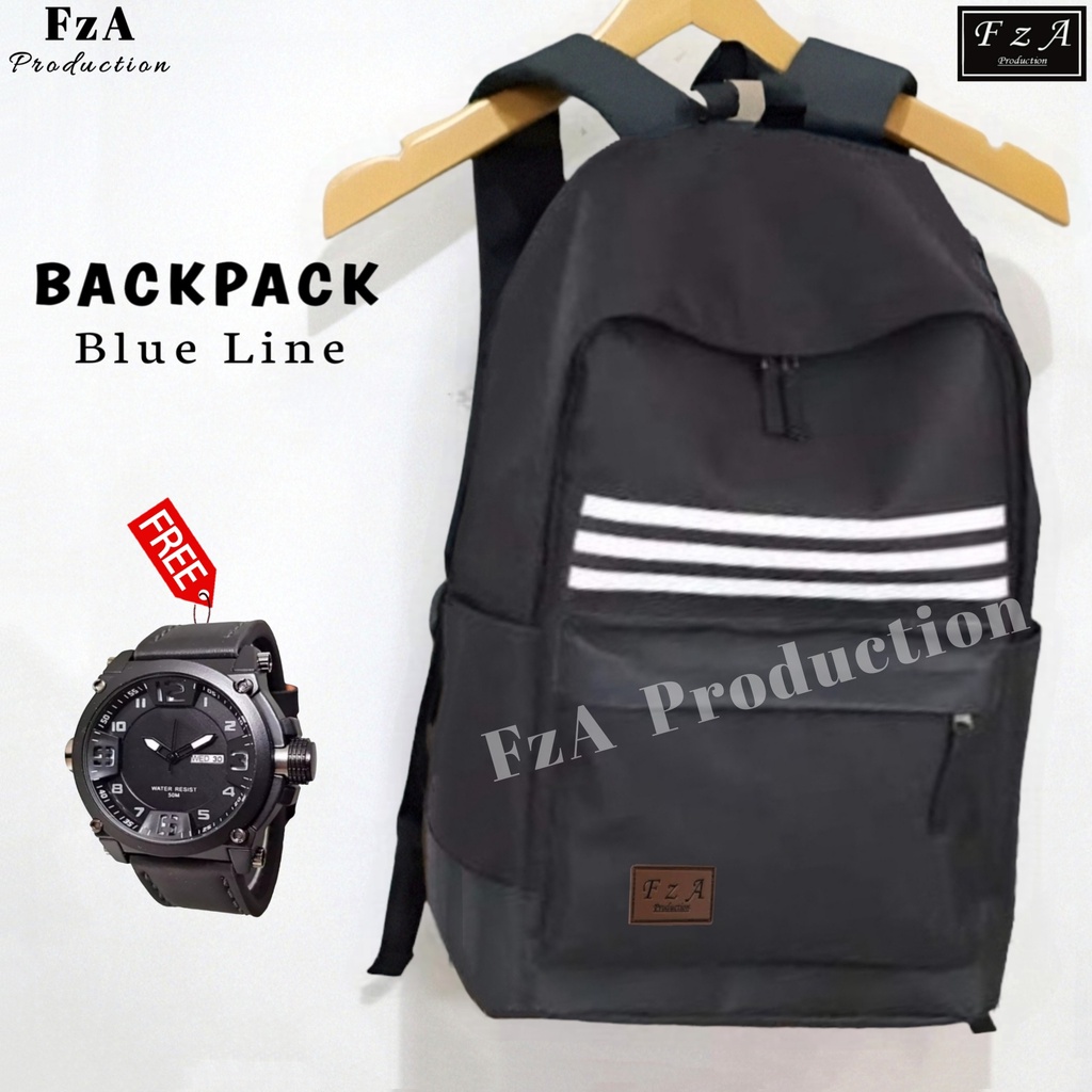 Big Promo..Tas Ransel Distro sekolah kuliah Kerja Pria 4286CV Tas Premium - Ads  FREE JAM TANGAN