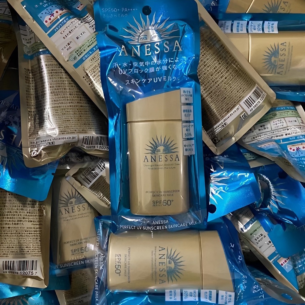 【Versi baru】Anessa - Perfect UV Sunscreen Skin Care Milk SPF 50+ PA++++ 60ml
