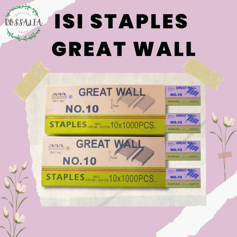 

ISI STAPLES/ ISI KLIP/ NO.10 Ukuran 5mm Isi 1000pcs