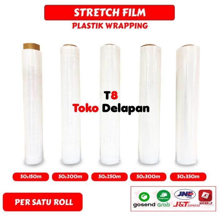 Plastik Wrap 50cm STRETCH FILM Plastic Wrapping TEBAL CLEAR PREMIUM
