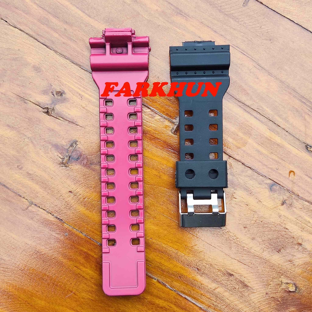 STRAP RUBBER CASIO PREMIUM GA GD 100 120 G 8900 GA 400 G SHOCK JAM TANGAN KALEP GD100 GD120 GA100 GA120 G8900 GA400 BAND WATCH HITAM MERAH BIRU CAKEP