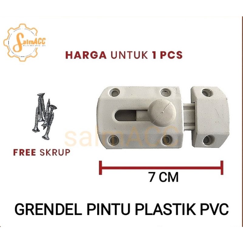 Grendel Pintu Plastik PVC
