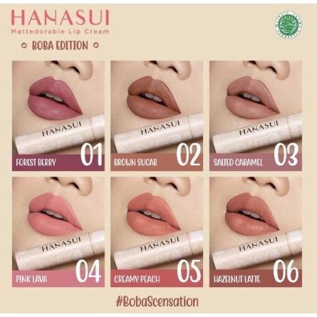 LIPCREAM HANASUI LIPSTIK HANASUI LIP CREAM BOBA HANASUI LIPCREAM LIP SERUM HANASUI HANASUI BISA BPOM
