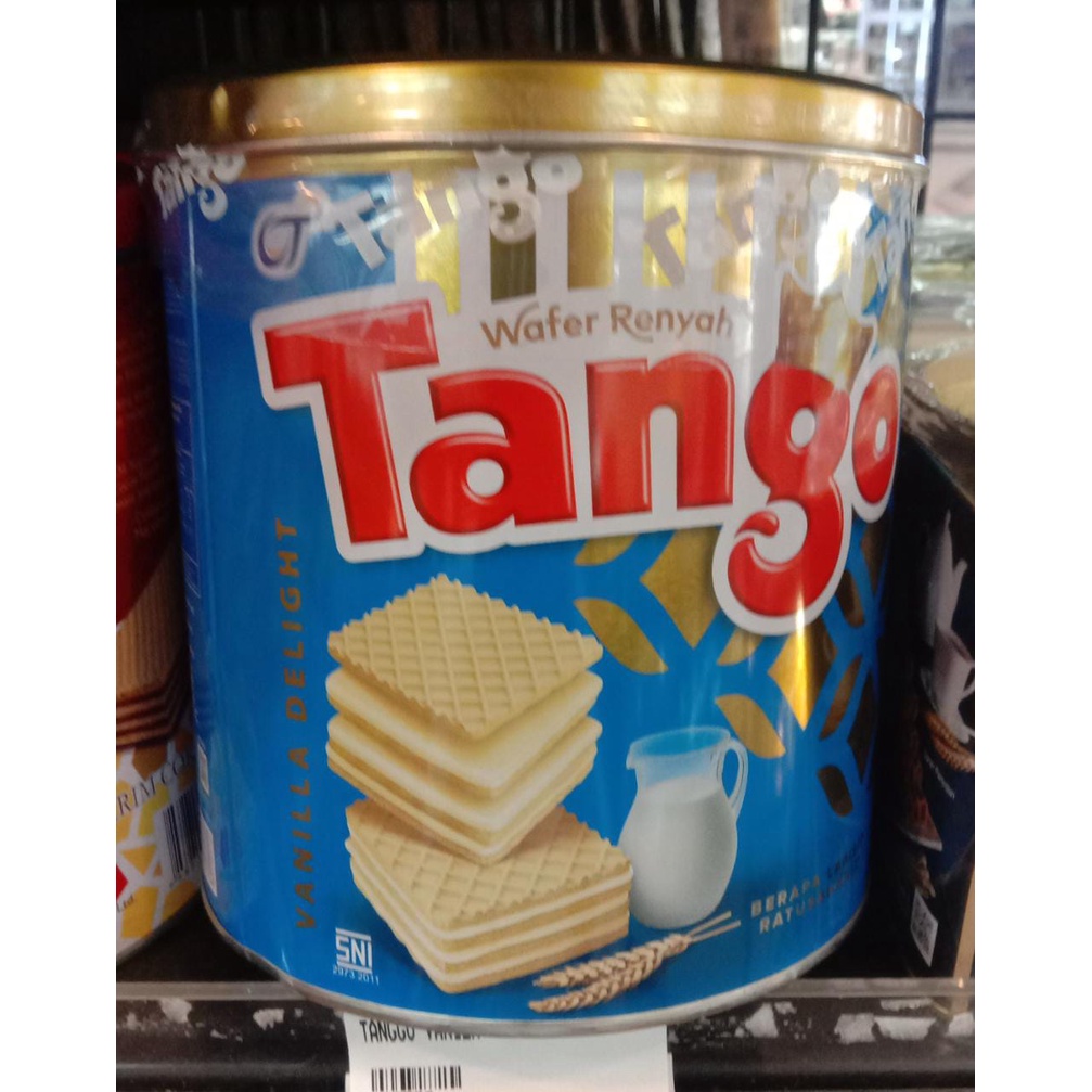 

tanggo vanilla wafer kaleng 300g