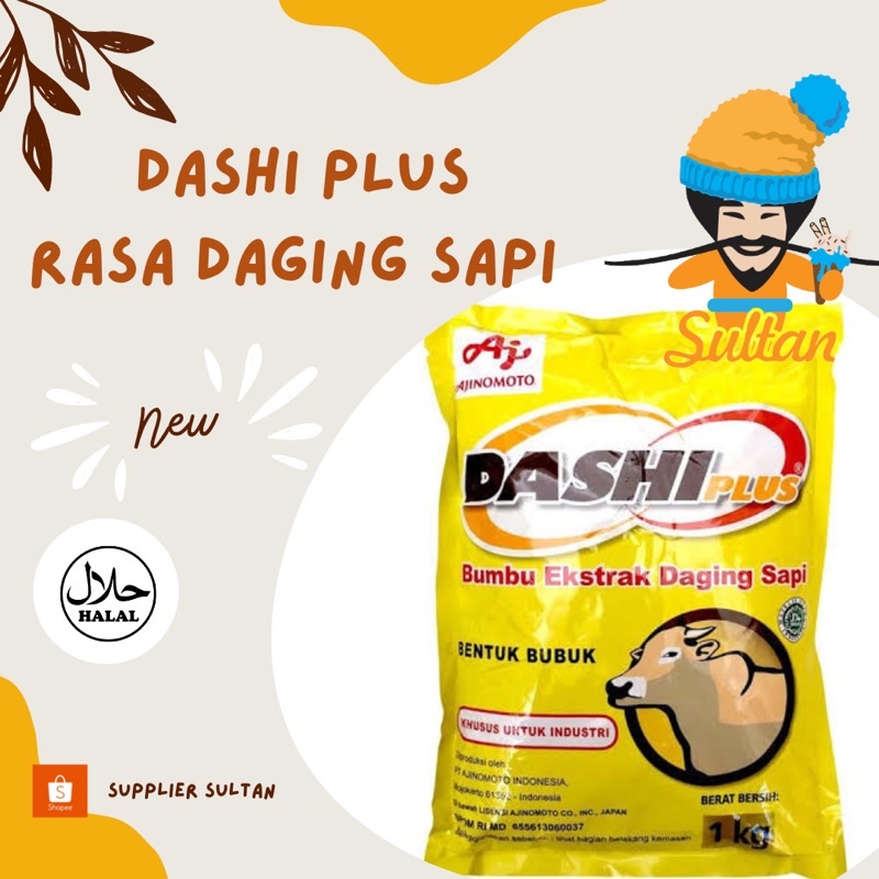 

Dashi plus Sapi Ajinomoto / Ajinomoto Dashi Sapi 1 Kg / Dashiplus Sapi Ajinomoto / Bumbu Penyedap Rasa Ekstrak Daging Sapi / Dashi plus rasa sapi