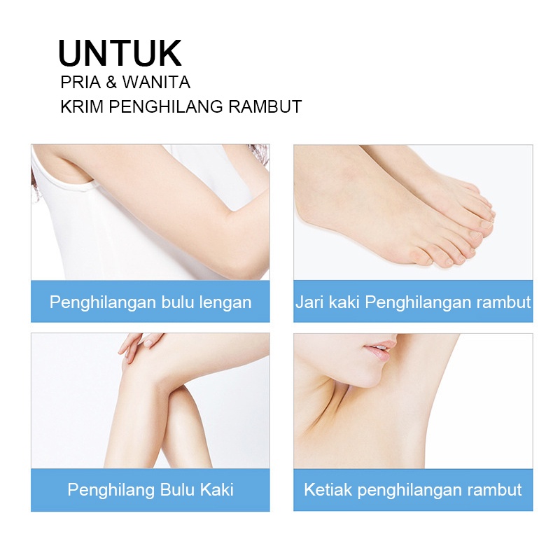 ( COD ) Senana Hair Remove Cream 60Gr Krim Penghilang Krim Pencabut Bulu Ketiak Kaki Tangan dan Bulu Kemaluan Permanen