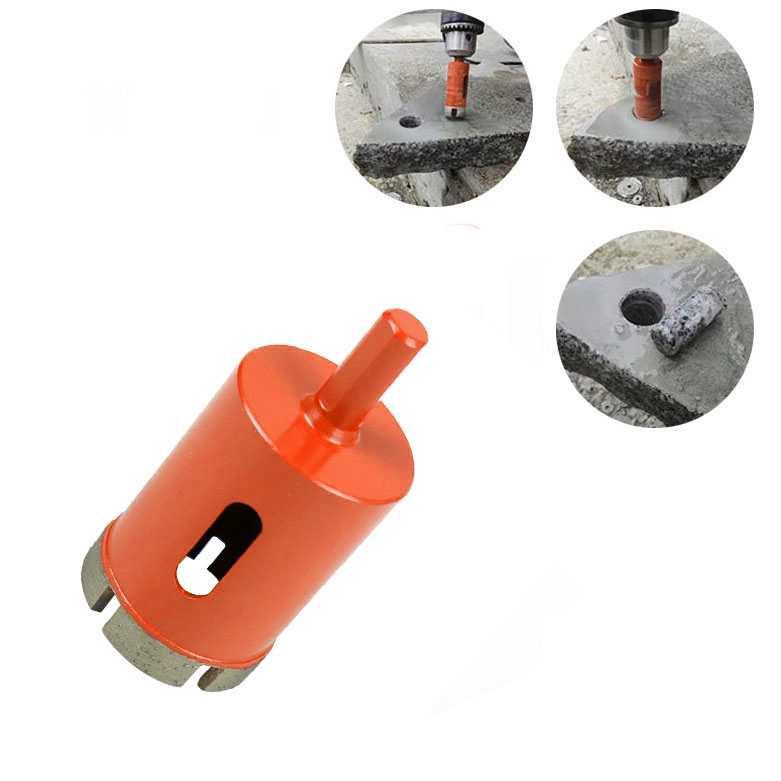 Mata Bor Hole Punch Carbide Diamond Marble Granite Drill Bit 40 mm - V12 - Orange