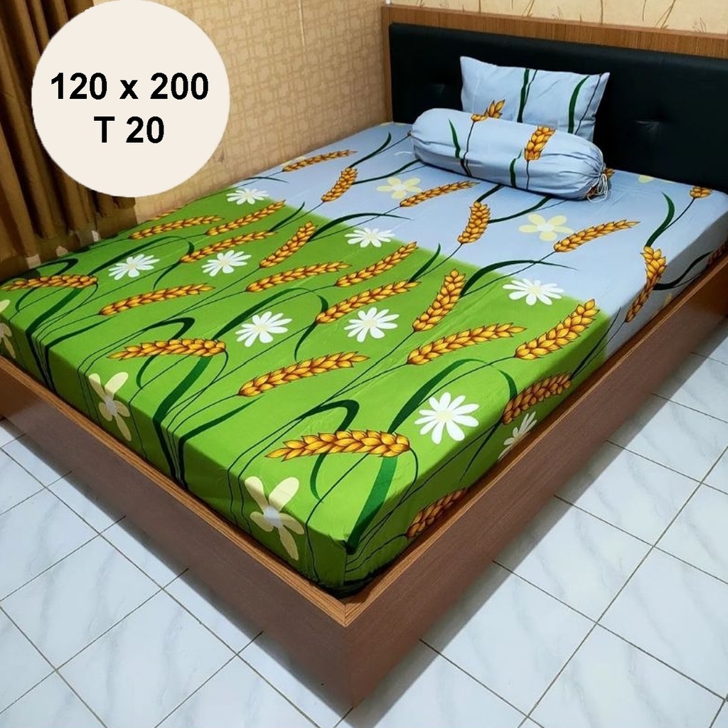 ✅COD Paket Sprei Seprei 120x200 Aneka Motif Dan 2 Sarung Bantal Guling Katun Premium Dekorasi Kamar Perlengkapan Rumah