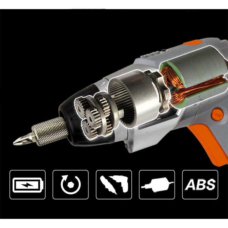 (BISA COD) FTIHSHP DCTOOLS Obeng Listrik Cordless Screwdriver 4.8V 52 in 1 - S028