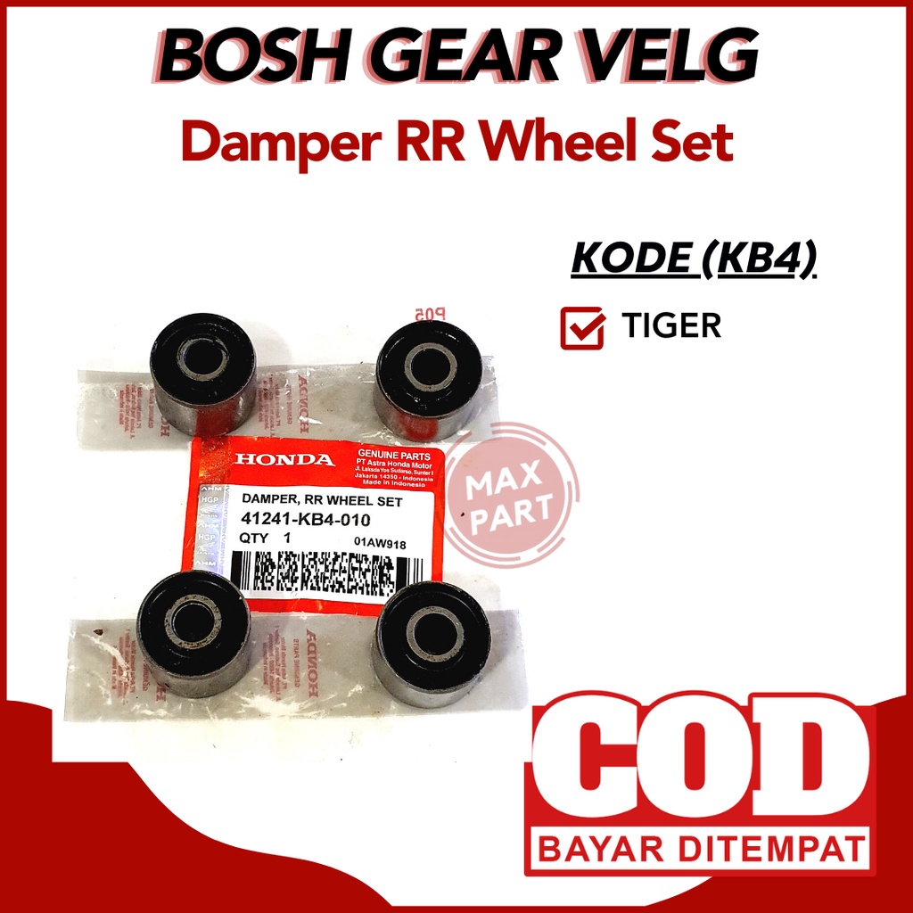 BOSH TROMOL KB4 Bush Damper RR Wheel Set HONDA TIGER 2000 OLD LAMA