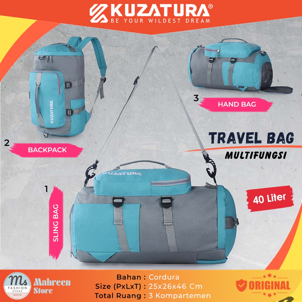 Tas Travel Duffel Multifungsi Slingbag Backpack Handbag - Original Kuzatura | KZS 031