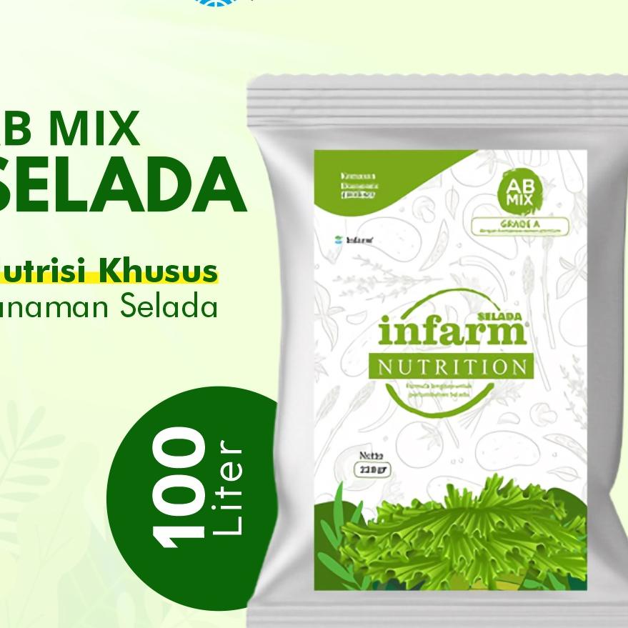 Termurah dan terbaik INFARM - Nutrisi AB Mix Selada Pupuk Hidroponik / Konvensional Tanah Untuk Tana