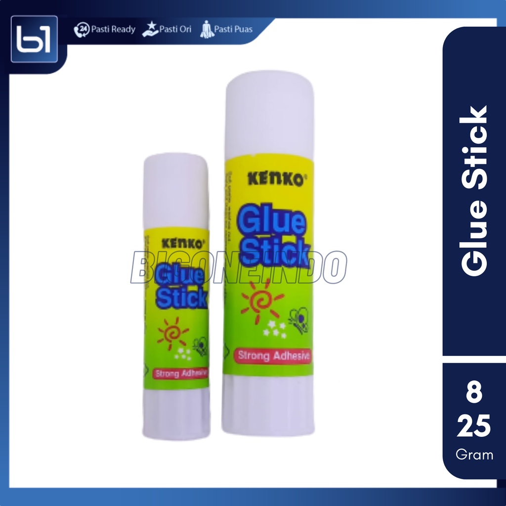 

Lem Kertas Glue Stick Kenko 8gr & 25gr, Lem Stik Putar, Lem Batang