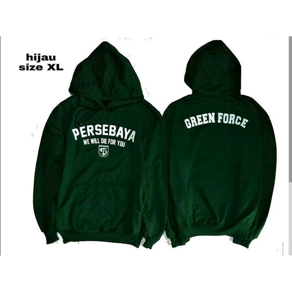 JAKET - HOODIE PERSEBAYA GREEN FORCE - HOODIE ZIPPER PERSEBAYA GREEN FORCE