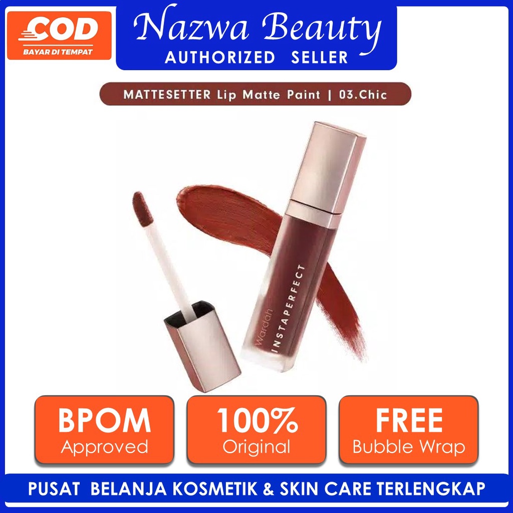 Nazwa Beauty [NEW] Wardah Instaperfect Mattesetter Lip Matte Paint 5.5 g - Moist Lip Cream (Matte Me