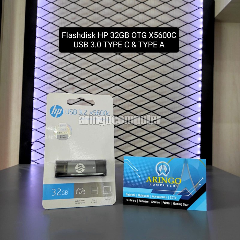 Flashdisk HP 32GB OTG X5600C USB 3.0 TYPE C &amp; TYPE A