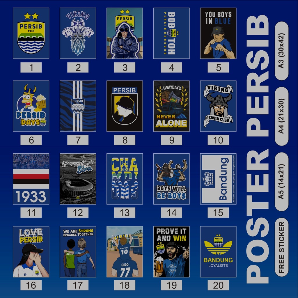 POSTER PERSIB BANDUNG