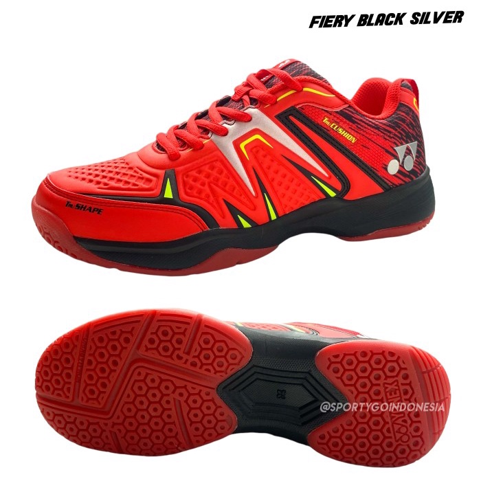 {MentariStore} Sepatu Badminton YONEX TOKYO 2 / II Original - FIERY/BLACK/SIL 40 Limited
