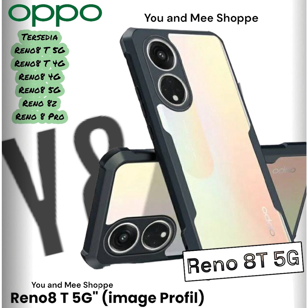Case IPACKY Transparant OPPO Reno8 T 5G&quot; Reno8 T 4G&quot; Reno8 4G&quot; 8 5G&quot; 8Z 8 Pro Softcase Side Black-Hitam/Gelap Crack Armor Airbag Anti Fall/Hardcase Transparant-Transparent- Bening Clear CASING-Soft Case/ipaky Hard TPU Plus 4G 5G NEW Fuze Acrylic 8T Reno Z