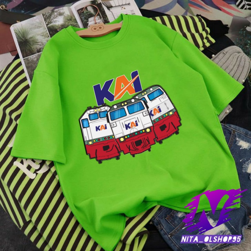 baju anak kaos anak kai kereta api