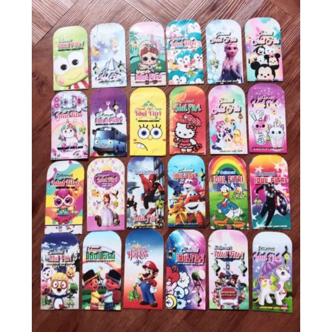 

Amplop lebaran 2023 isi 10 pc, karakter kartun