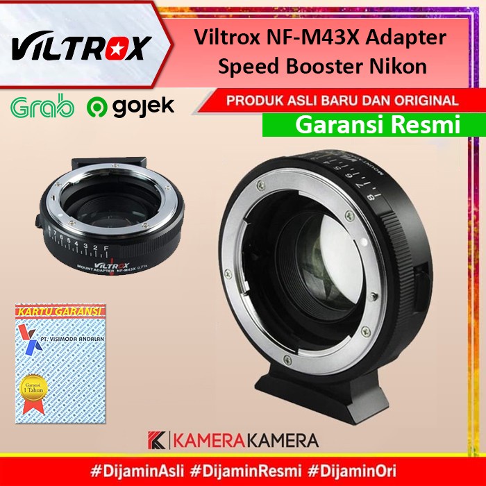 VILTROX NF-M43X ADAPTER SPEED BOOSTER NIKON LENS TO MICRO 4/3