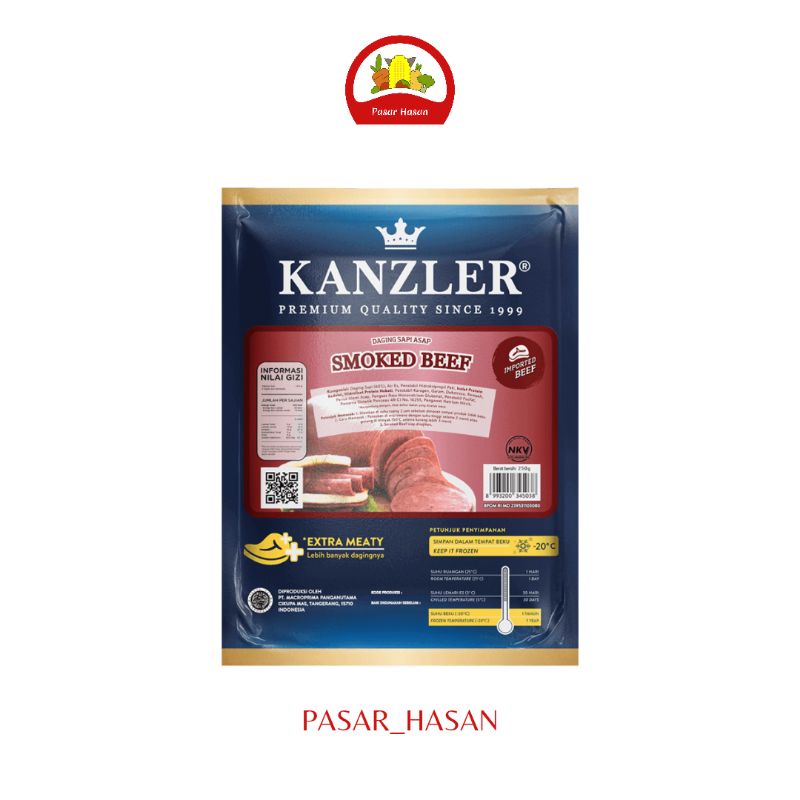 

250gr Smoked Beef Kanzler | Frozen Food | Pasar Hasan